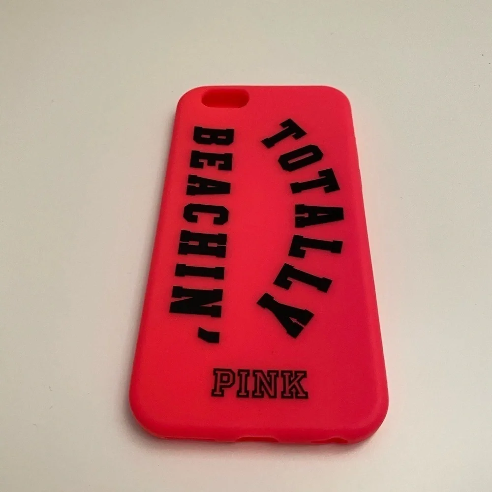 Hot pink rubber iPhone 6 phone case